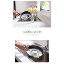 FB3692 小麥秸稈家用廚房清潔洗鍋刷 (一組5支入)