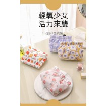 FB4301 夏日繽紛花卉印花防水彈片牛津收納包 (一組5入)
