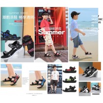 FB3529 夏季新品帥氣中大童軟底沙灘涼鞋